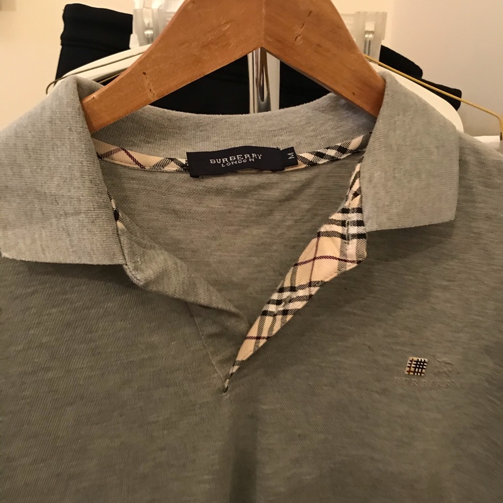 Just in time for Spring. Burberry polo shirt.